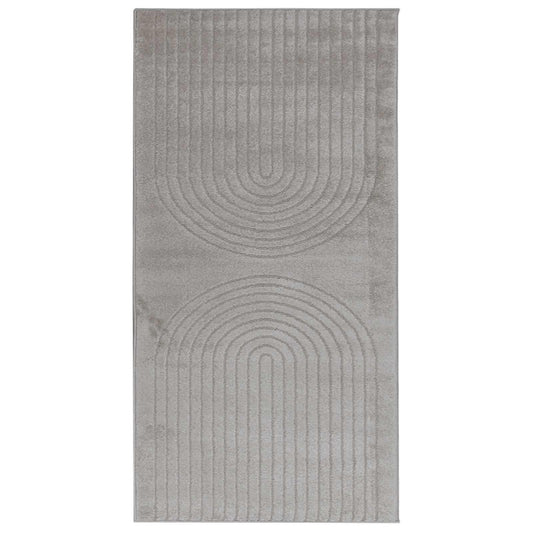 Indoor Rug GALATI Grey 150 x 80 cm Polyester