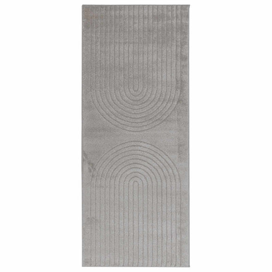 Indoor Rug GALATI Grey 200 x 80 cm Polyester