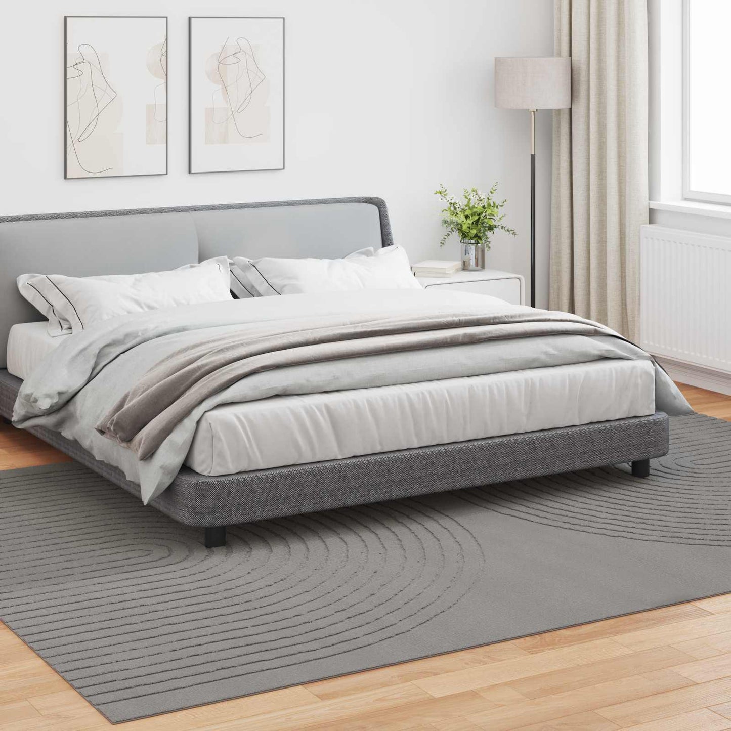 Area Rugs Rectangular GALATI Grey 280 x 200 cm Polyester