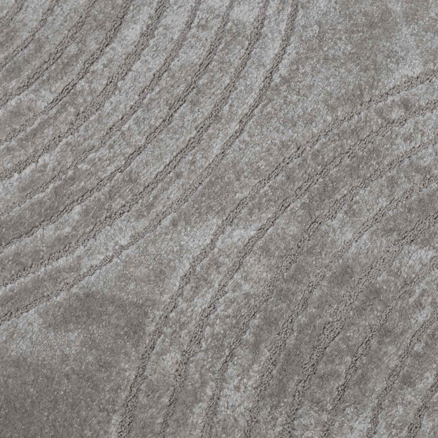 Area Rugs Round GALATI Grey Ø 200 CM Polyester