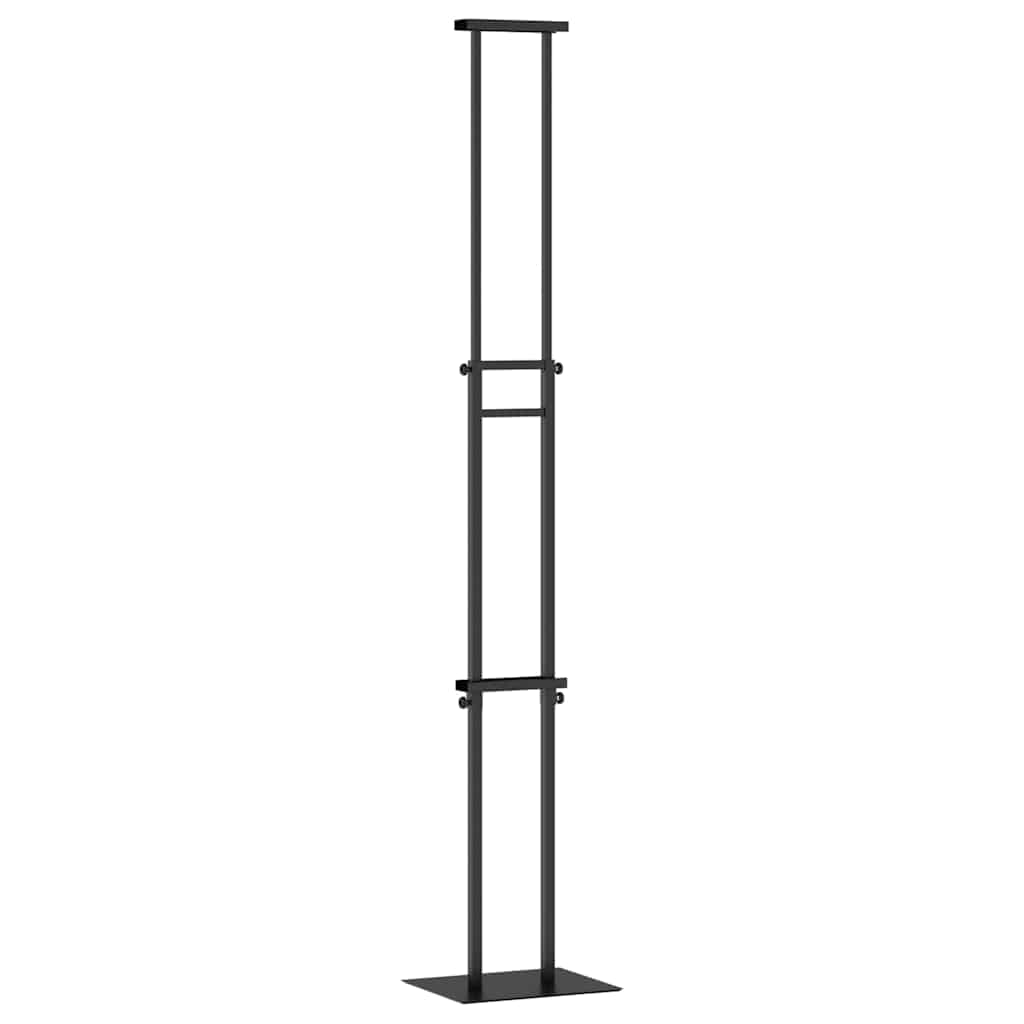 Trade Show Displays 2 pcs Black 30 x 23.5 x 210 cm Steel