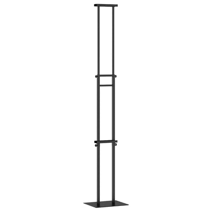 Trade Show Displays 2 pcs Black 30 x 23.5 x 210 cm Steel