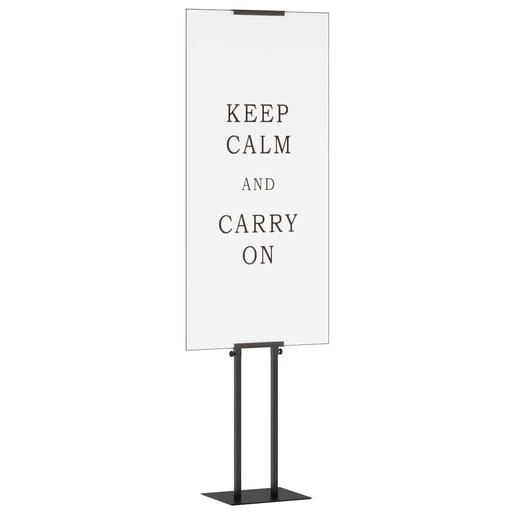 Trade Show Displays 2 pcs Black 30 x 23.5 x 210 cm Steel