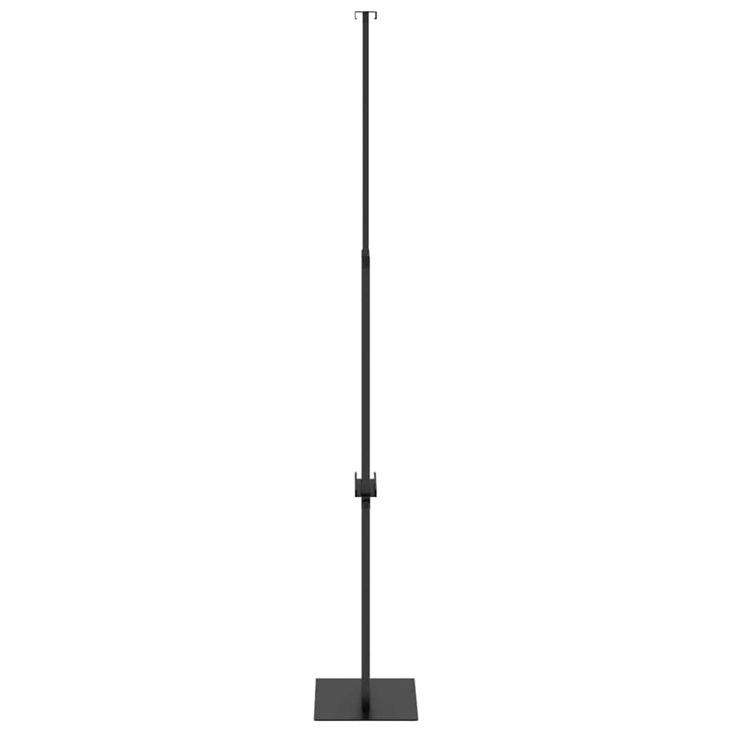 Trade Show Displays 2 pcs Black 30 x 23.5 x 210 cm Steel