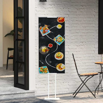Trade Show Displays 2 pcs White 30 x 23.5 x 210 cm Steel