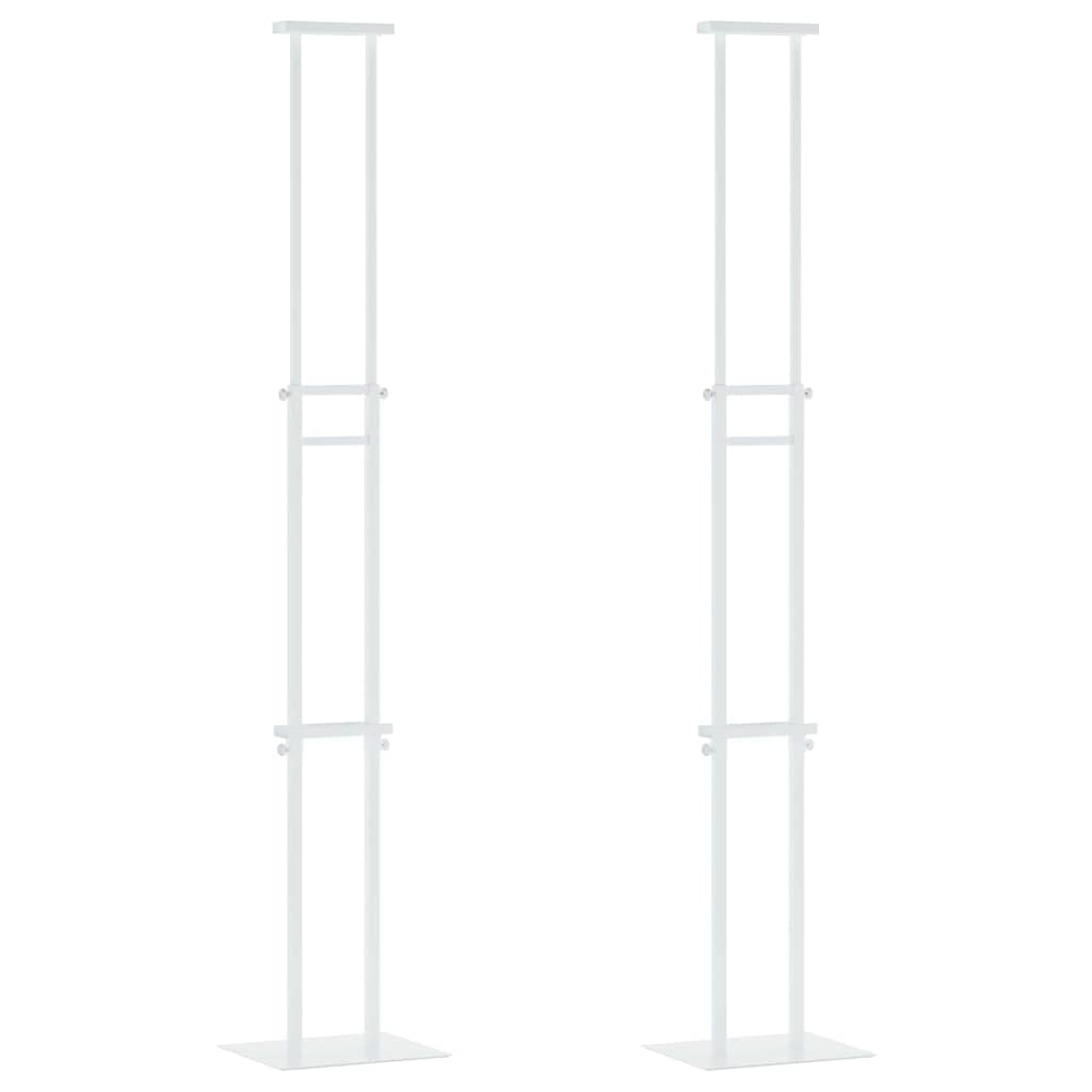 Trade Show Displays 2 pcs White 30 x 23.5 x 210 cm Steel