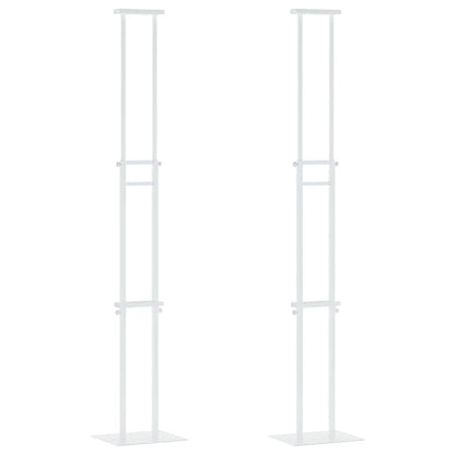 Trade Show Displays 2 pcs White 30 x 23.5 x 210 cm Steel