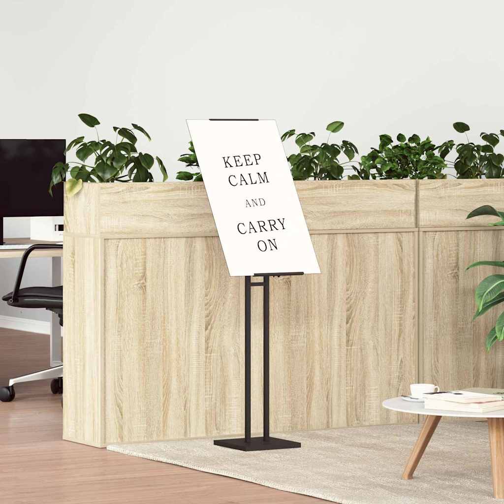 Trade Show Displays 2 pcs Black 26.5 x 26.5 x 150 cm Steel
