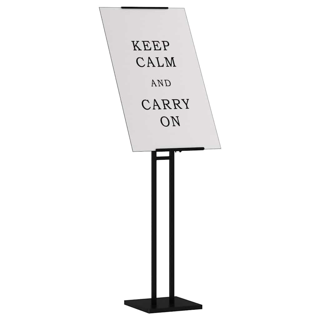Trade Show Displays 2 pcs Black 26.5 x 26.5 x 150 cm Steel