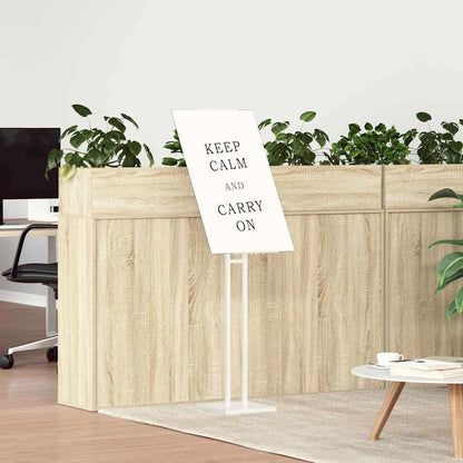 Trade Show Displays 2 pcs White 26.5 x 26.5 x 150 cm Steel