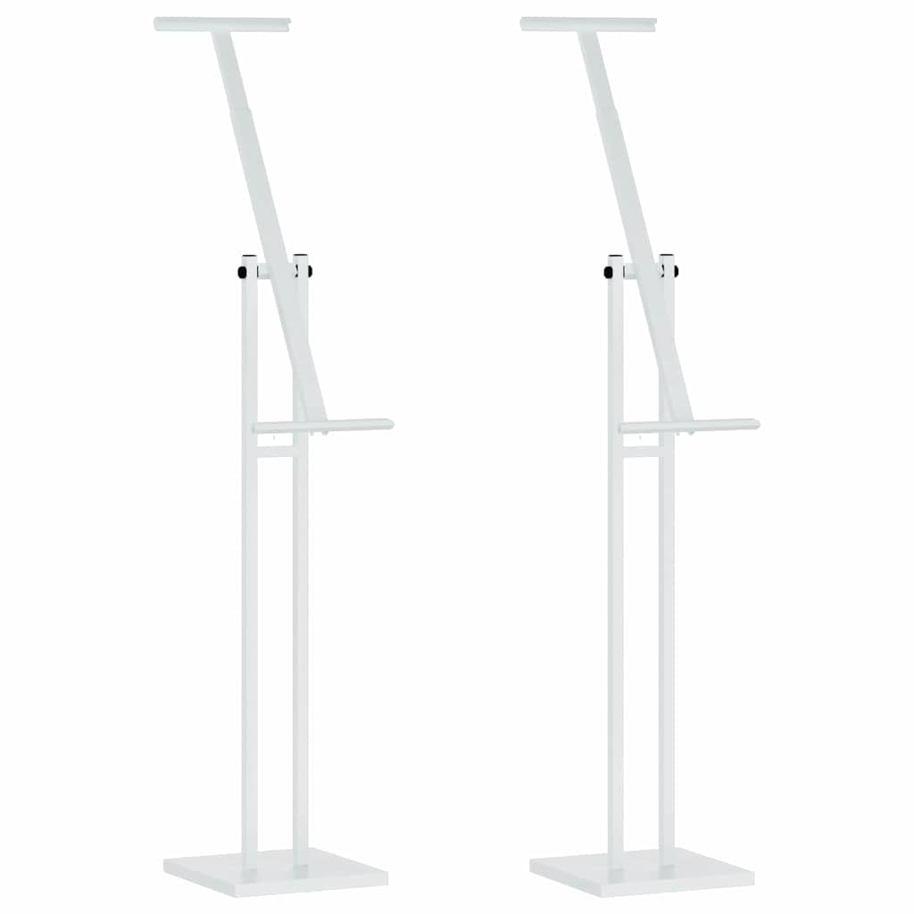 Trade Show Displays 2 pcs White 26.5 x 26.5 x 150 cm Steel