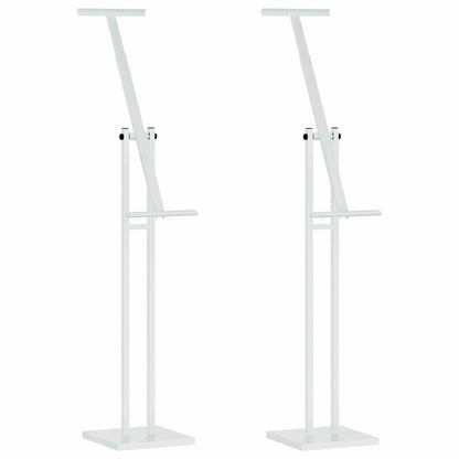 Trade Show Displays 2 pcs White 26.5 x 26.5 x 150 cm Steel