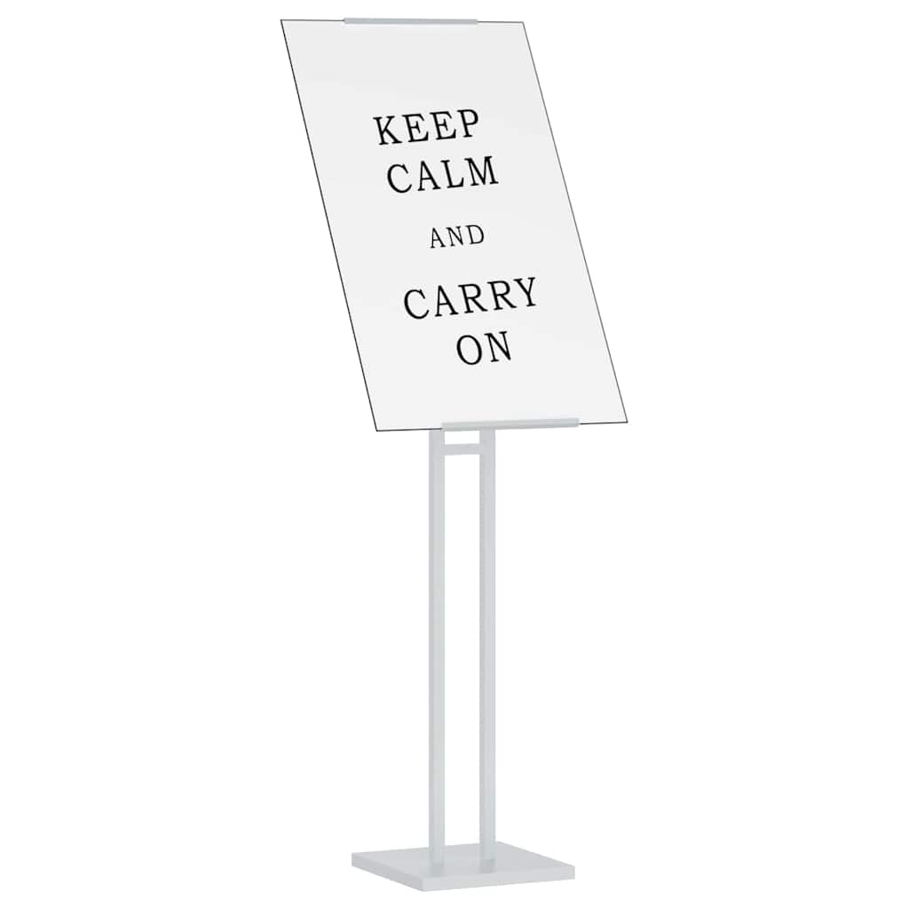 Trade Show Displays 2 pcs White 26.5 x 26.5 x 150 cm Steel