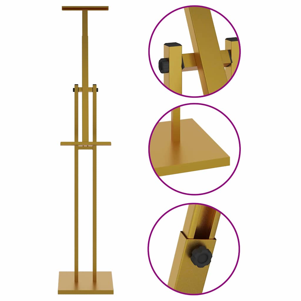 Trade Show Displays 2 pcs Gold 26.5 x 26.5 x 150 cm Steel