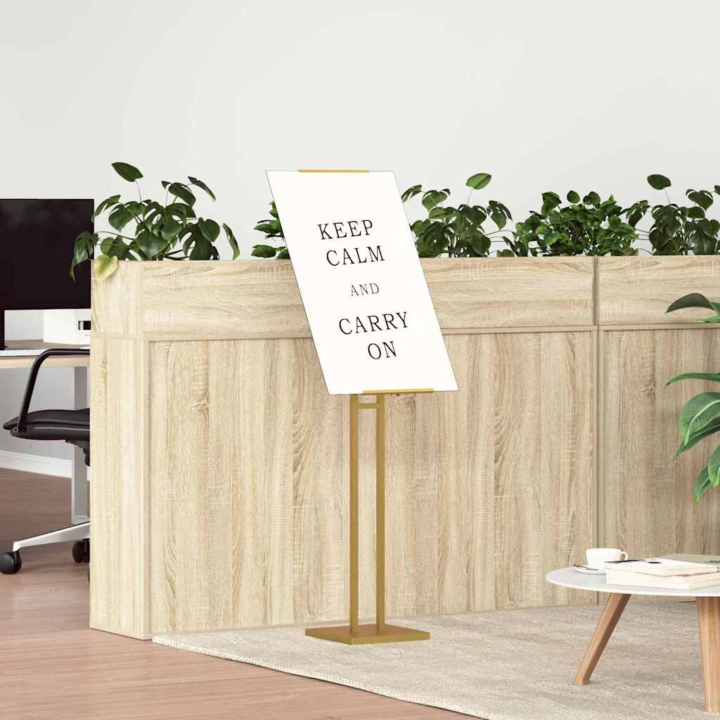 Trade Show Displays 2 pcs Gold 26.5 x 26.5 x 150 cm Steel