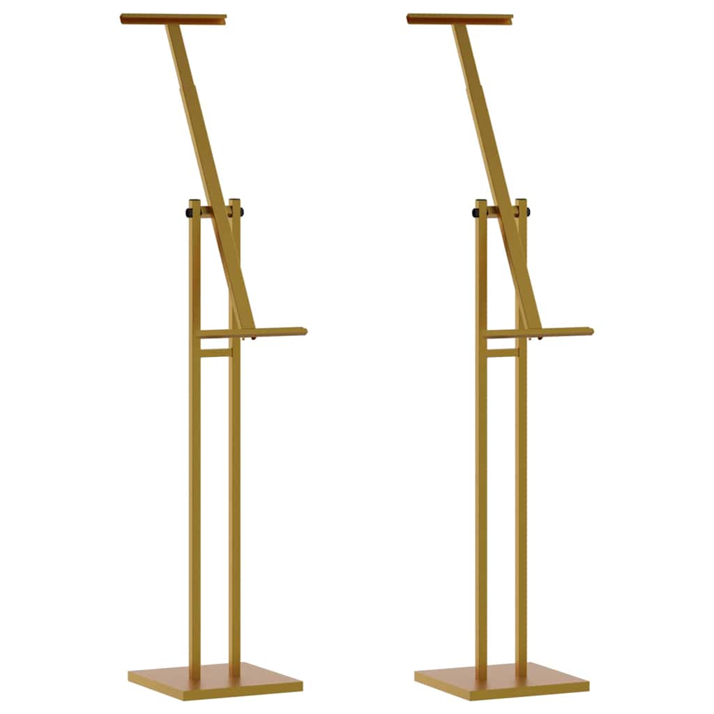 Trade Show Displays 2 pcs Gold 26.5 x 26.5 x 150 cm Steel