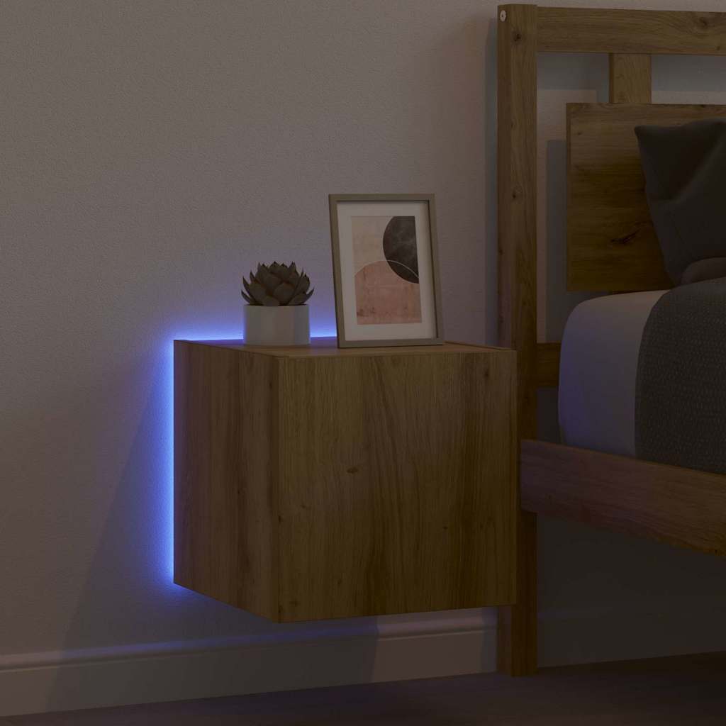 TV Wall Cabinet 30.5 x 35 x 30 cm Artisian Oak Engineered Wood