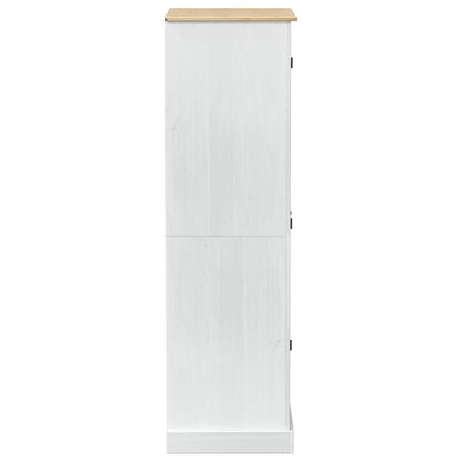 Wardrobes with Drawer White 76 x 50 x 170 cm Solid Pine Wood
