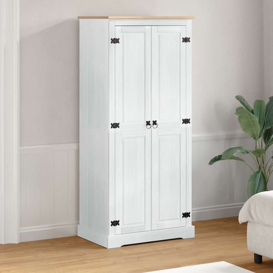 Wardrobes White 76 x 50 x 170 cm Solid Pine Wood