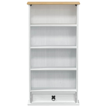 CD cabinet White 52 x 17.5 x 103 cm Solid Pine Wood