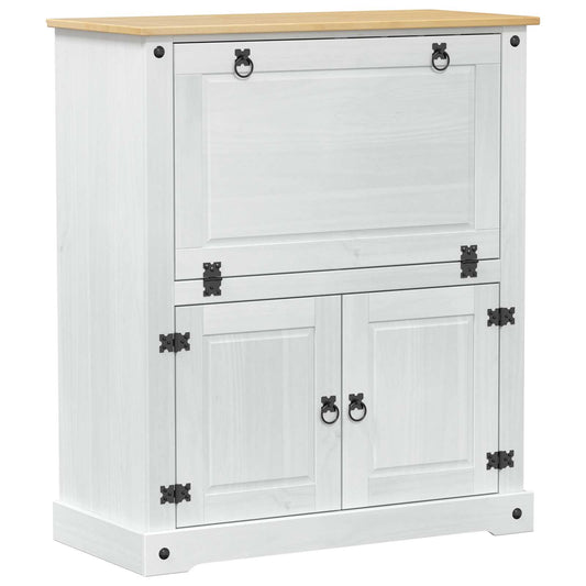 Wine cabinet White 97 x 45 x 114 cm Solid Pine Wood