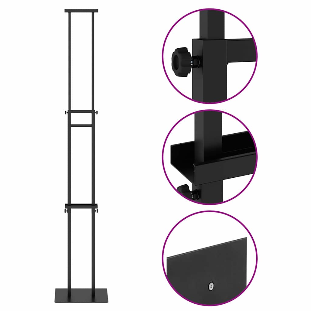 Trade Show Displays Black 30 x 23.5 x 210 cm Steel