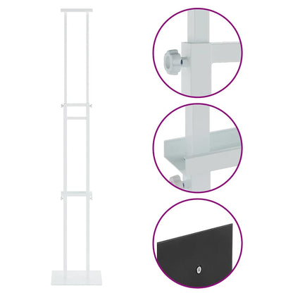 Trade Show Displays White 30 x 23.5 x 210 cm Steel