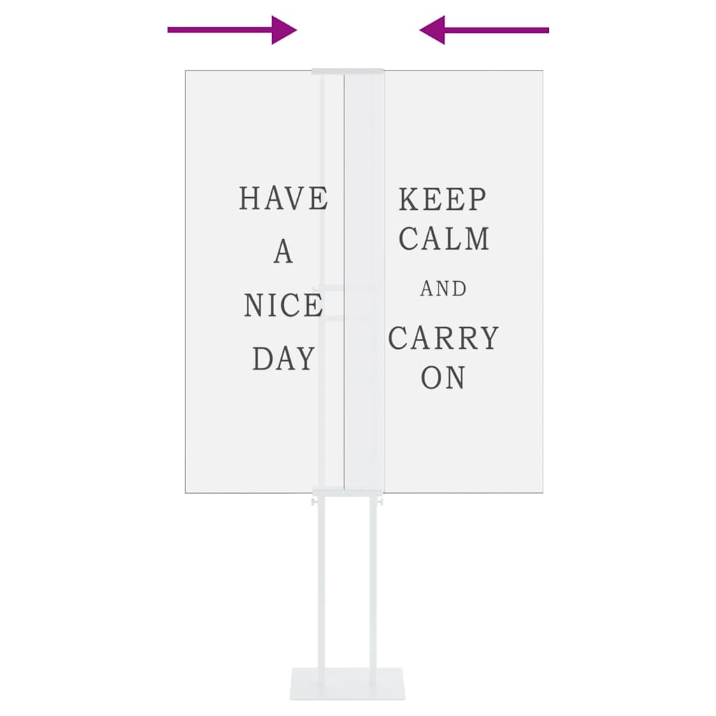 Trade Show Displays White 30 x 23.5 x 210 cm Steel