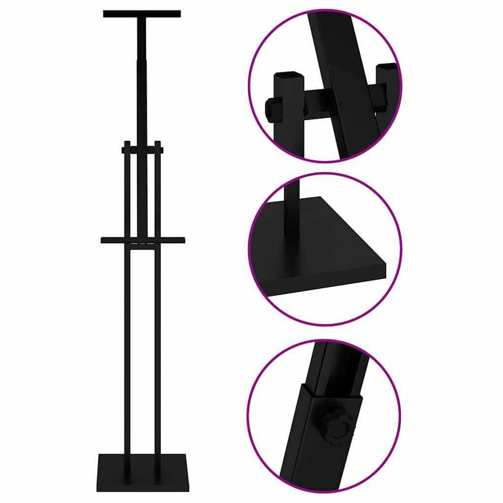 Trade Show Displays Black 26.5 x 26.5 x 150 cm Steel