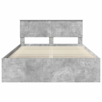 Bed Frame Concerte Grey 150 x 200 cm Engineered wood