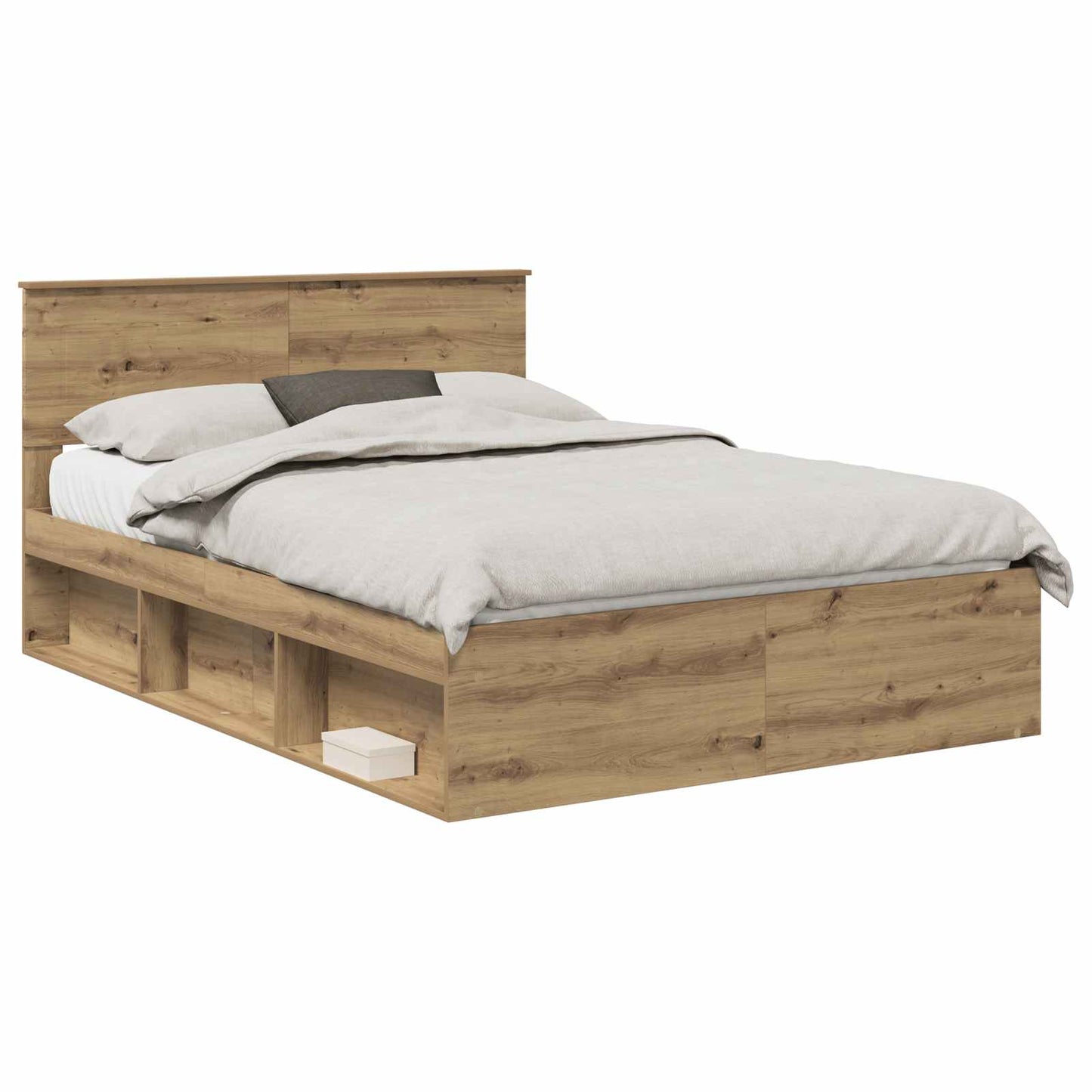 Bed Frame Artisian Oak 150 x 200 cm Engineered wood