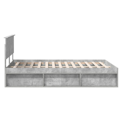 Bed Frame with Headboard Concerte 140 x 190 cm Engineered wood