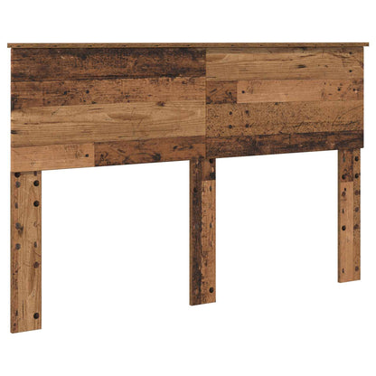 Bed Frame with Headboard Old Wood 140 x 190 cm Engineered wood