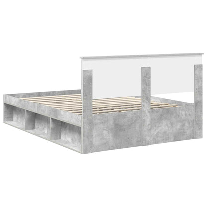 Bed Frame with Headboard Concerte 140 x 200 cm Engineered wood