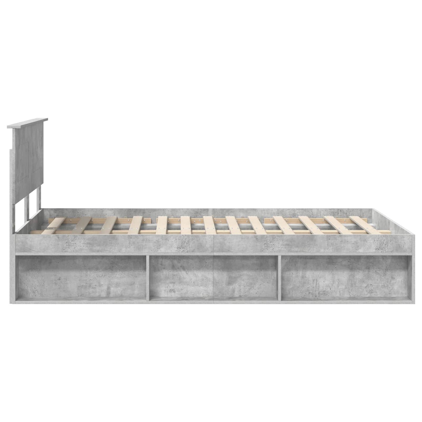 Bed Frame Concerte Grey 135 x 190 cm Engineered wood