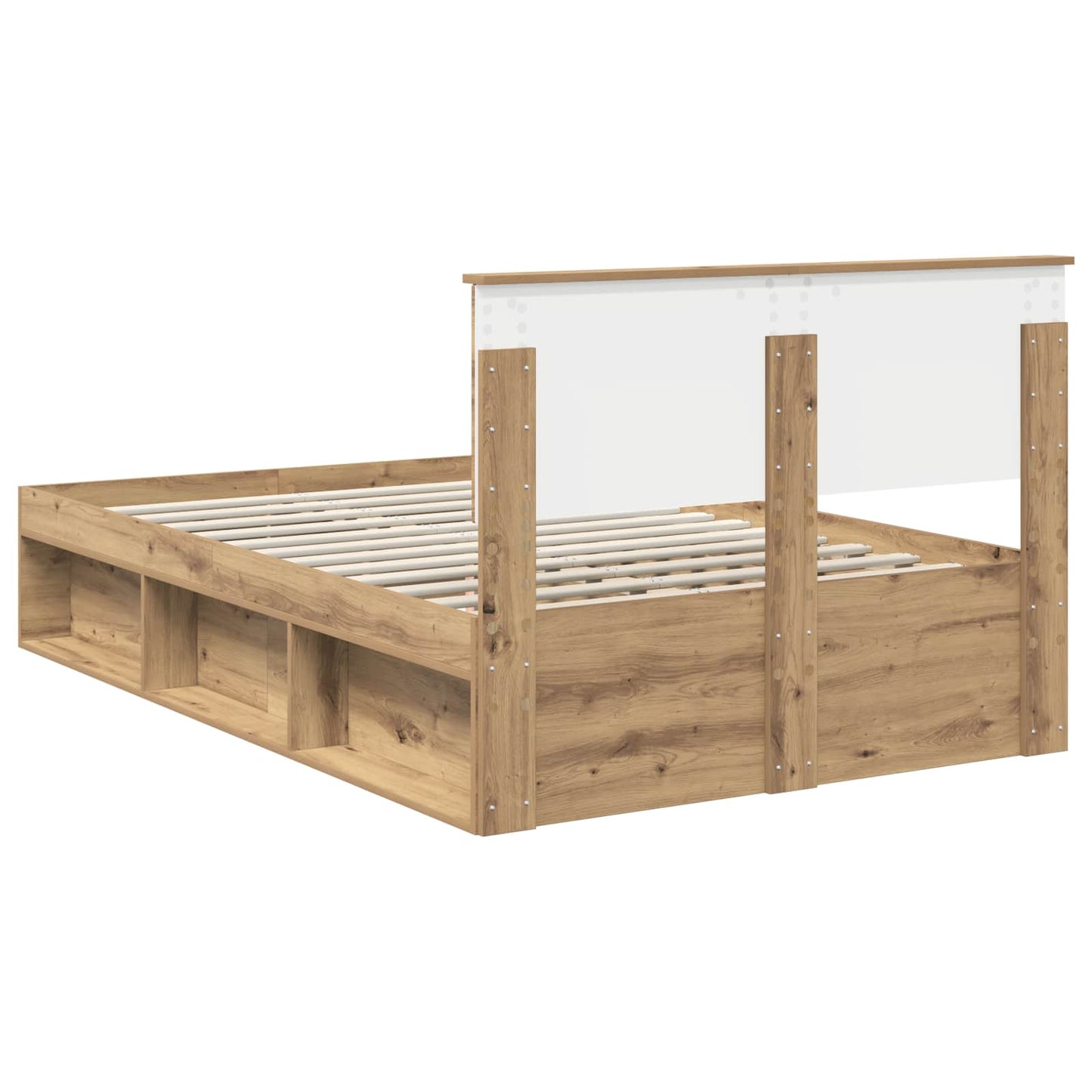 Bed Frame Artisian Oak 120 x 200 cm Engineered wood