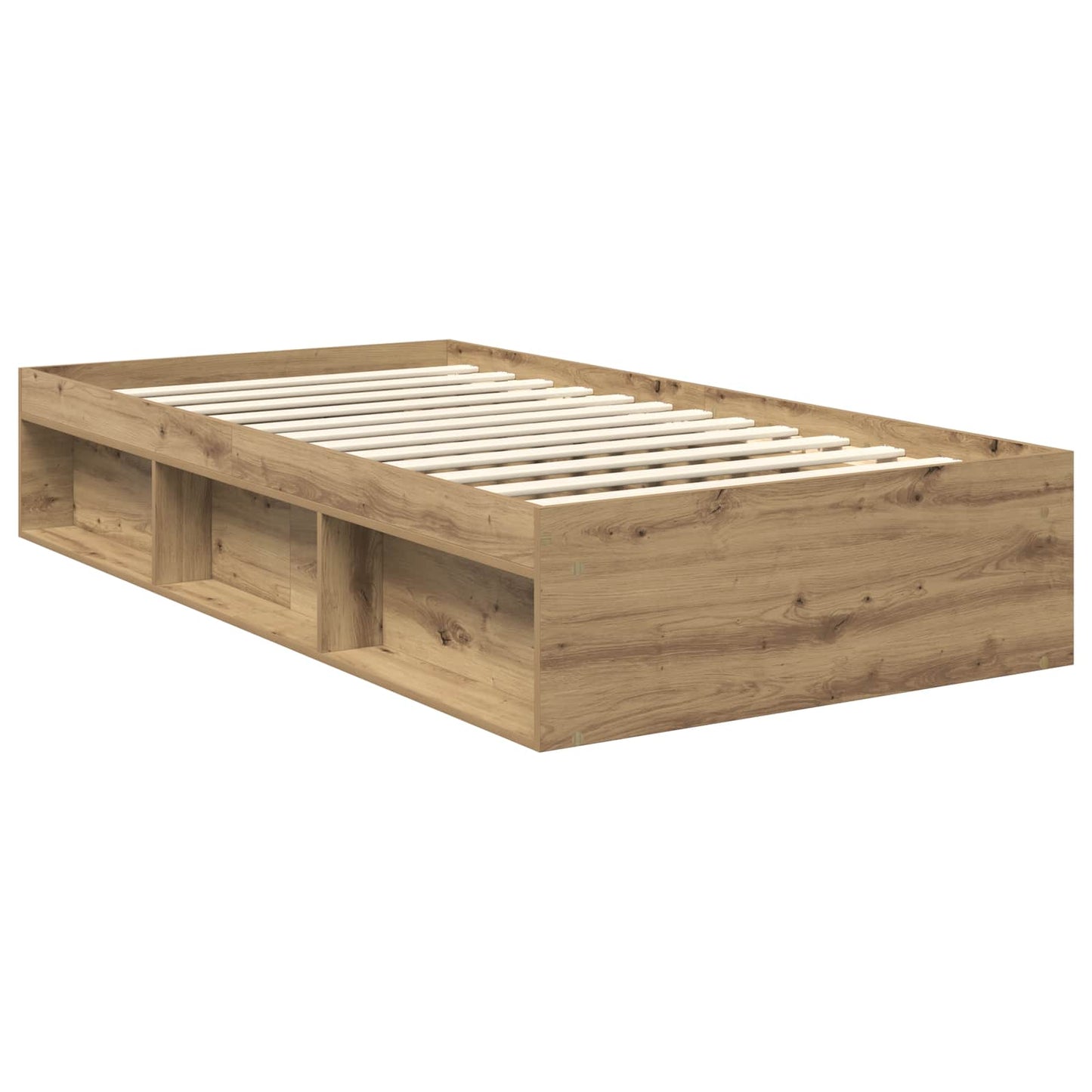 Bed Frame Artisian Oak 100 x 200 cm Engineered wood