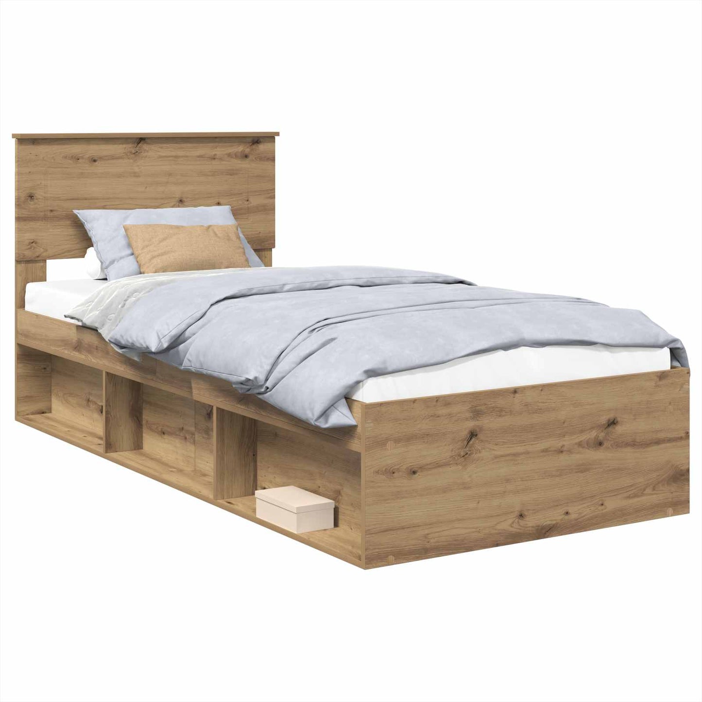 Bed Frame Artisian Oak 90 x 200 cm Engineered wood