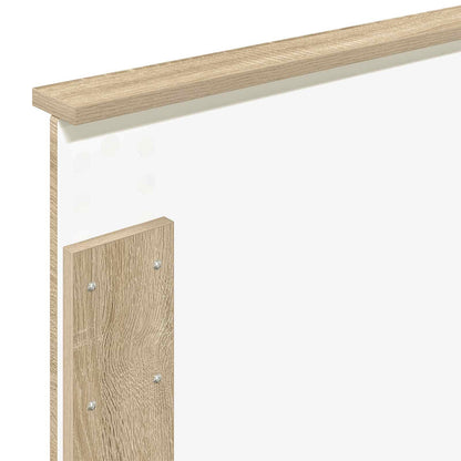 Bed Frame with Headboard Sonoma Oak 75 x 190 cm Engineered wood