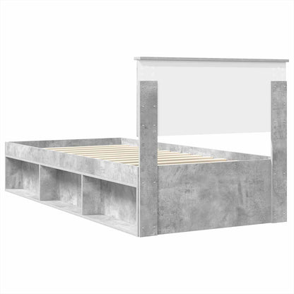 Bed Frame Concerte Grey 75 x 190 cm Engineered wood