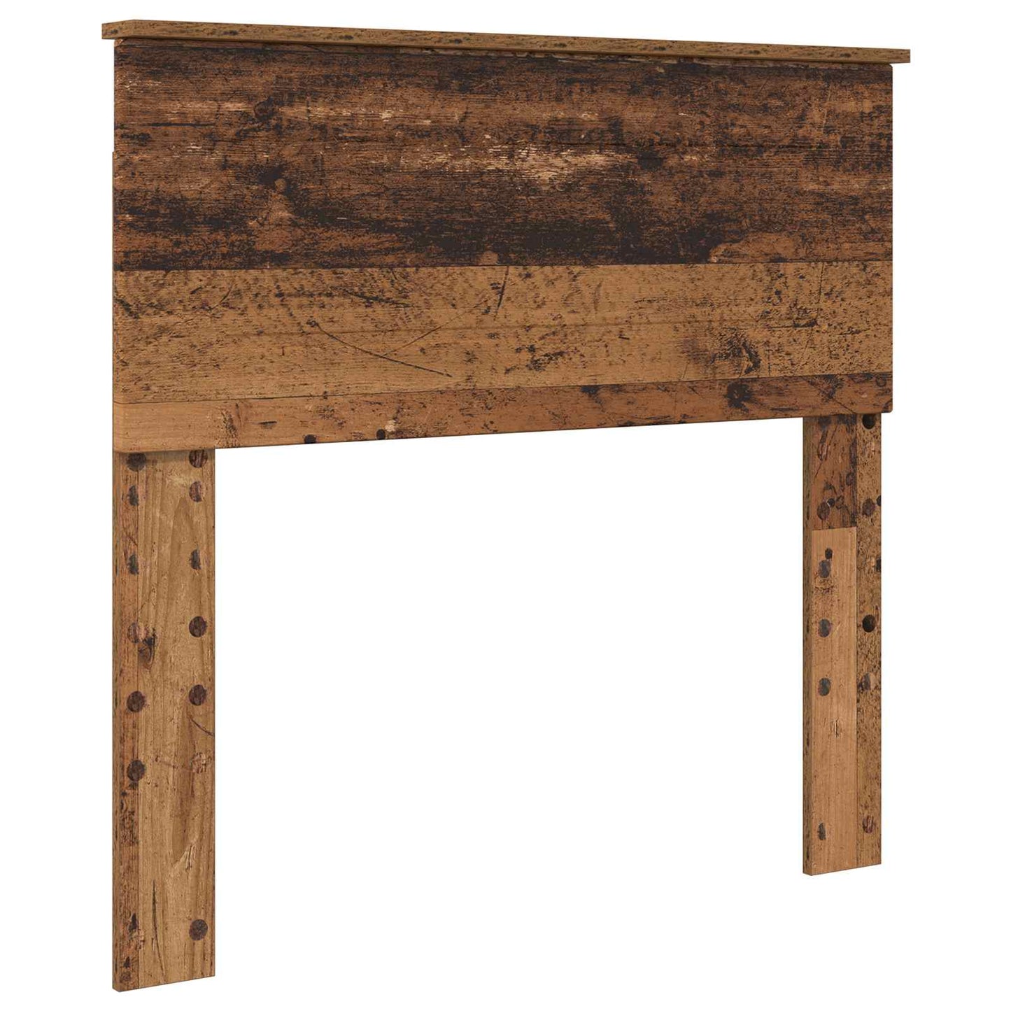 Bed Frame with Headboard Old Wood 75 x 190 cm Engineered wood
