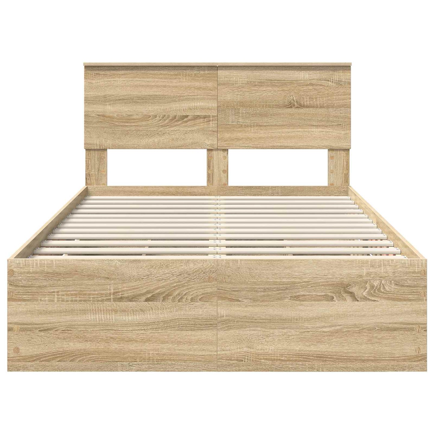 Bed Frame with Drawer Sonoma Oak 120 x 190 cm Engineer Wood