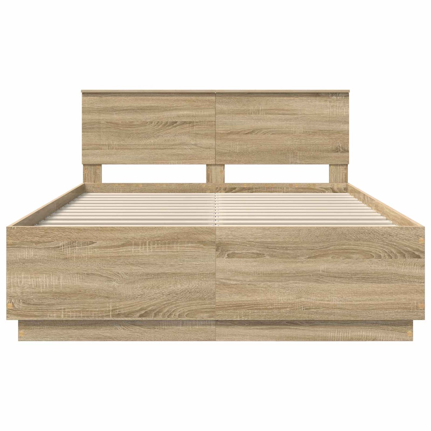 Bed Frame Sonoma Oak 160 x 200 cm Engineered Wood