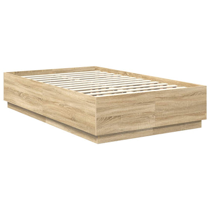 Bed Frame Sonoma Oak 120 x 200 cm Engineered Wood