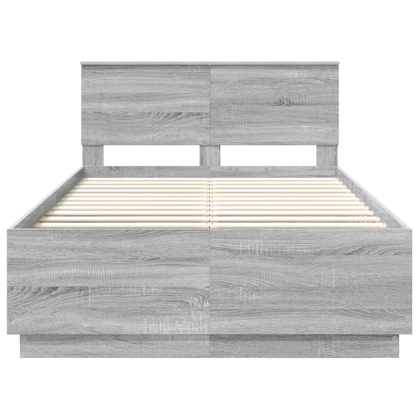 Bed Frame Grey Sonoma 120 x 200 cm Engineered Wood