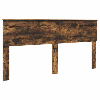 Bed Frame with Drawer Smoked Oak 200 x 200 cm Engineered Wood