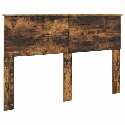Bed Frame with Drawer Smoked Oak 150 x 200 cm Engineered Wood