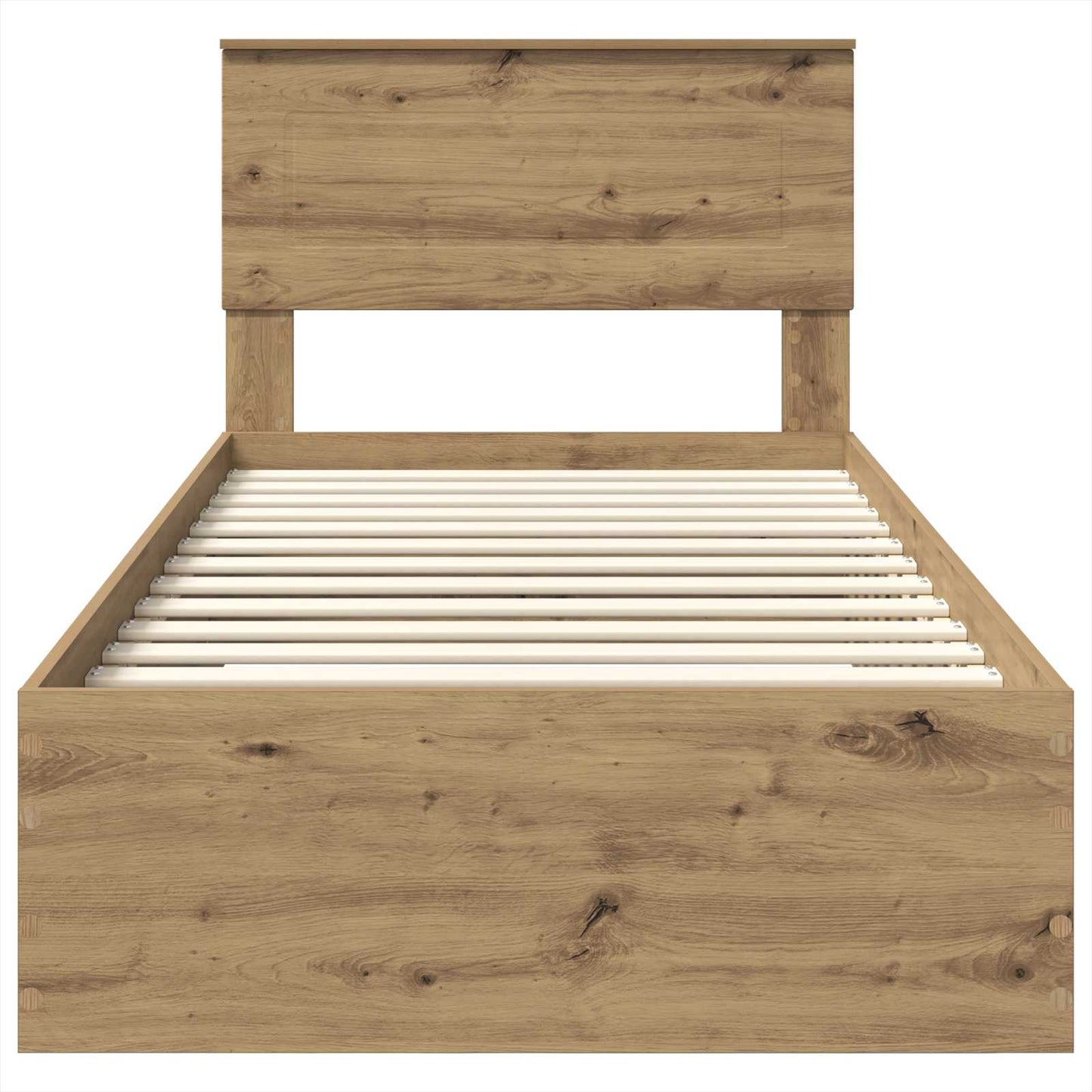 Bed Frame with Drawer Artisan Oak 90 x 190 cm Engineered Wood