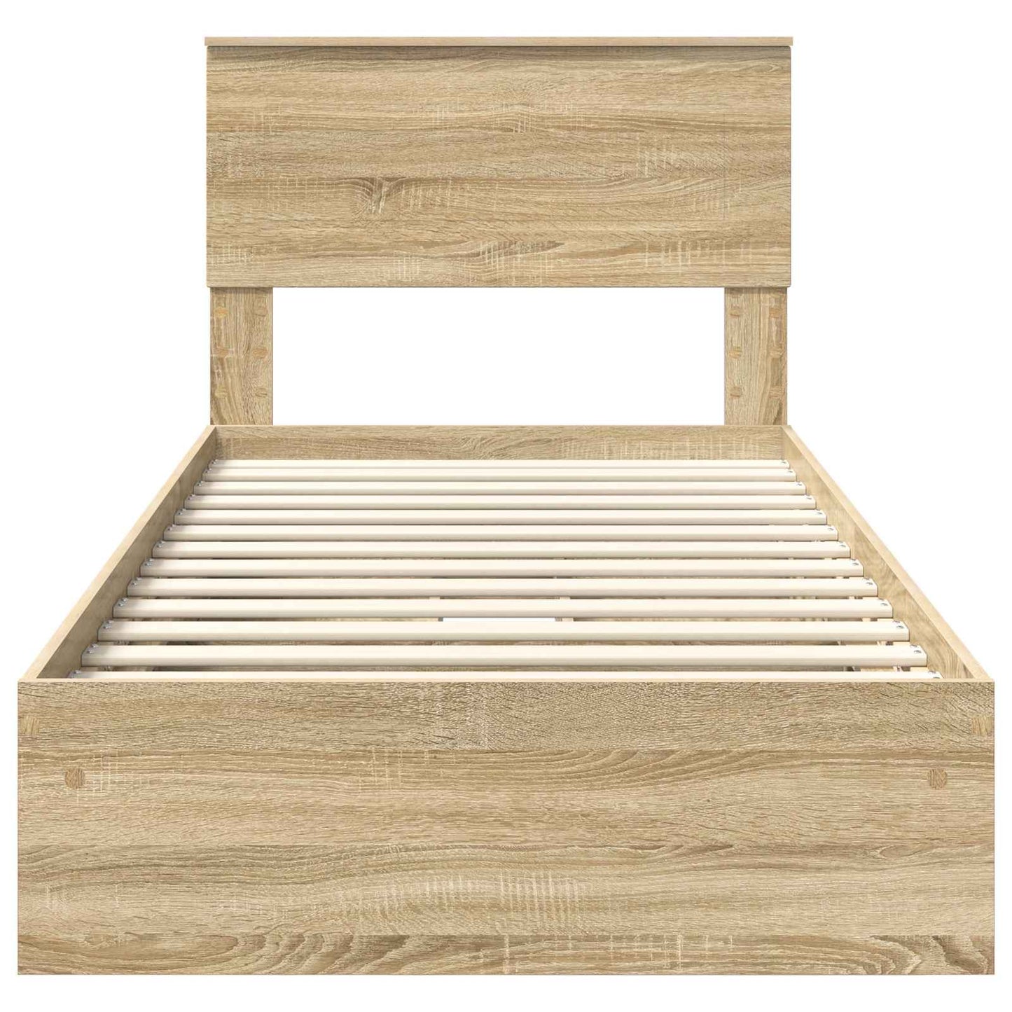 Storage Bed with Drawer Sonoma Oak 75 x 190 cm Engineered Wood