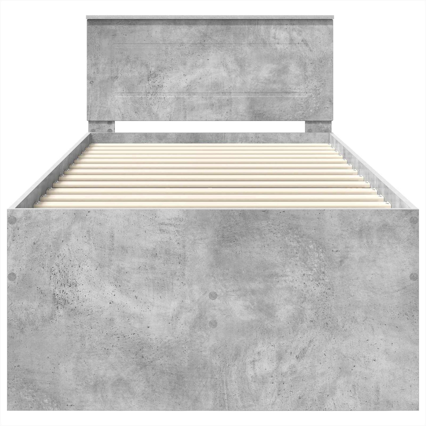 Daybed Concrete Grey and Black 100 x 200 cm Engineered Wood
